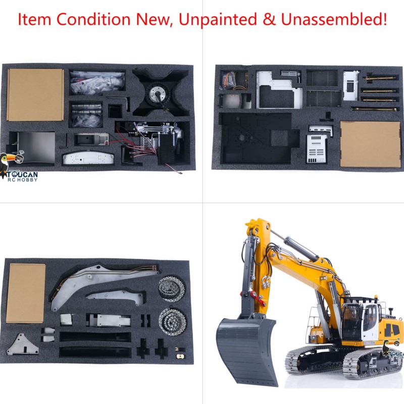 Rc Excavator Hobby - LESU LR956 RC Hydraulic Excavator DIY