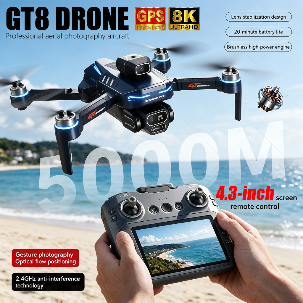 Top Rc Hobby Mini Xcub - NEW GT8 HD RC Drone 4K