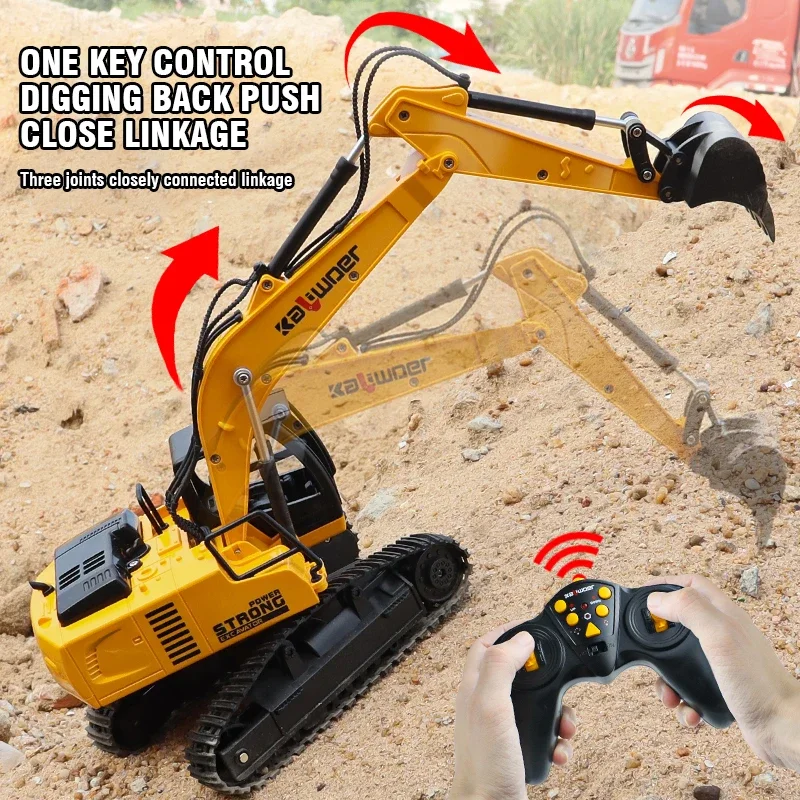 Rc Excavator Hobby - Huina Rc Excavator 1/24 9Ch Remote