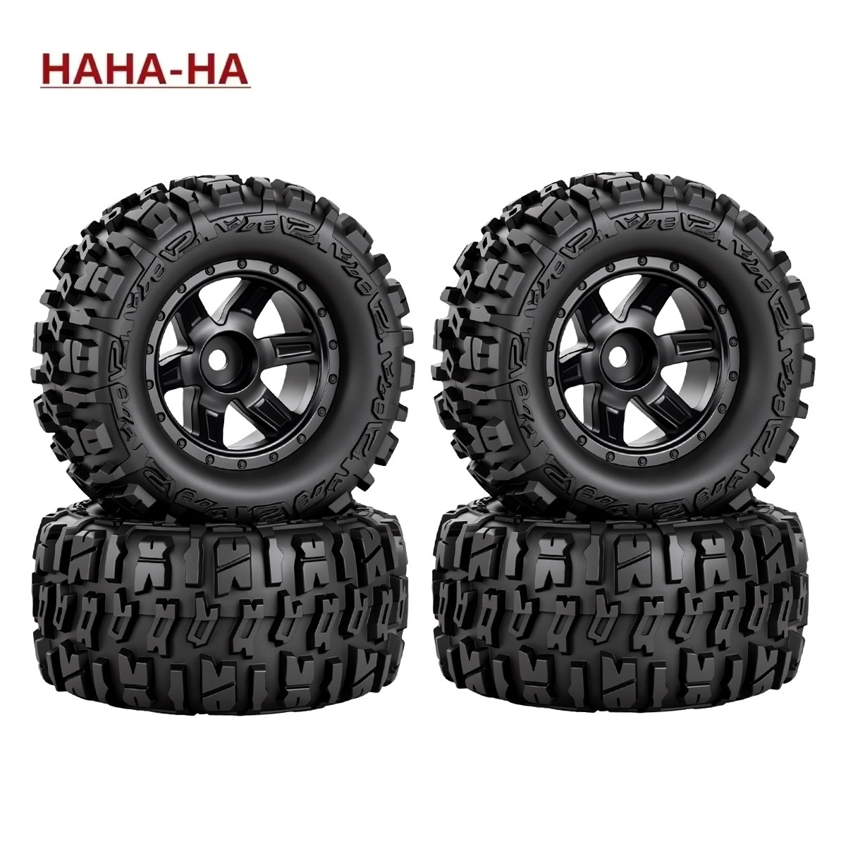 Rc Truck Monster - 4Pcs 87mm Rubber Tires Wheels 12mm