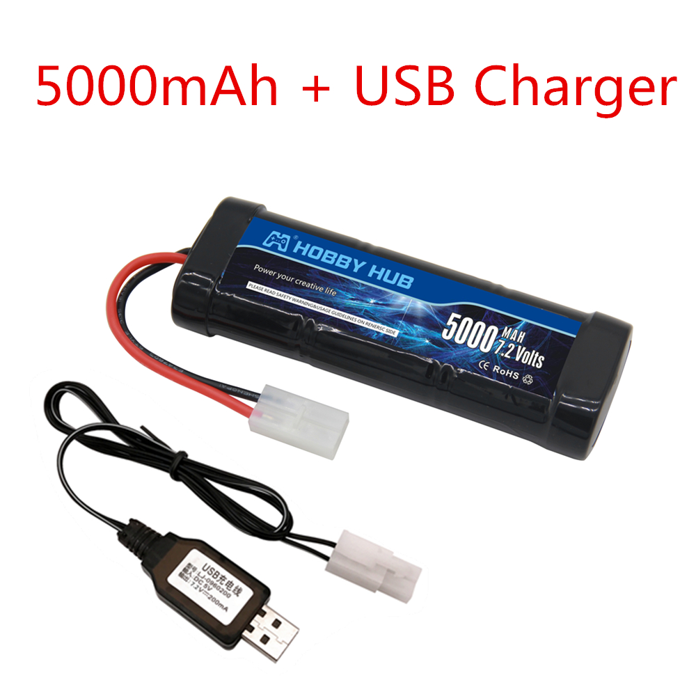 7.2V 5000mAh Ni-MH Battery Pac - Rc Hobby Boat 评论和价格