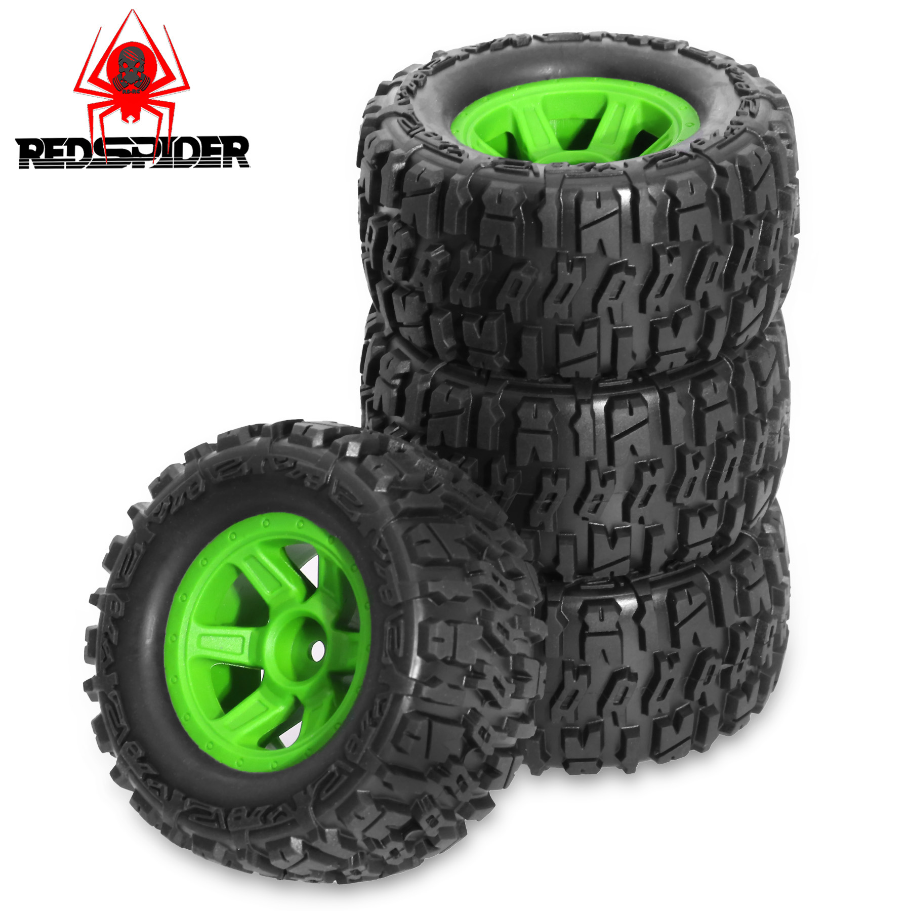 90mm Skidproof Rubber Wheel Ti - Rc Truck Monster 评论和价格