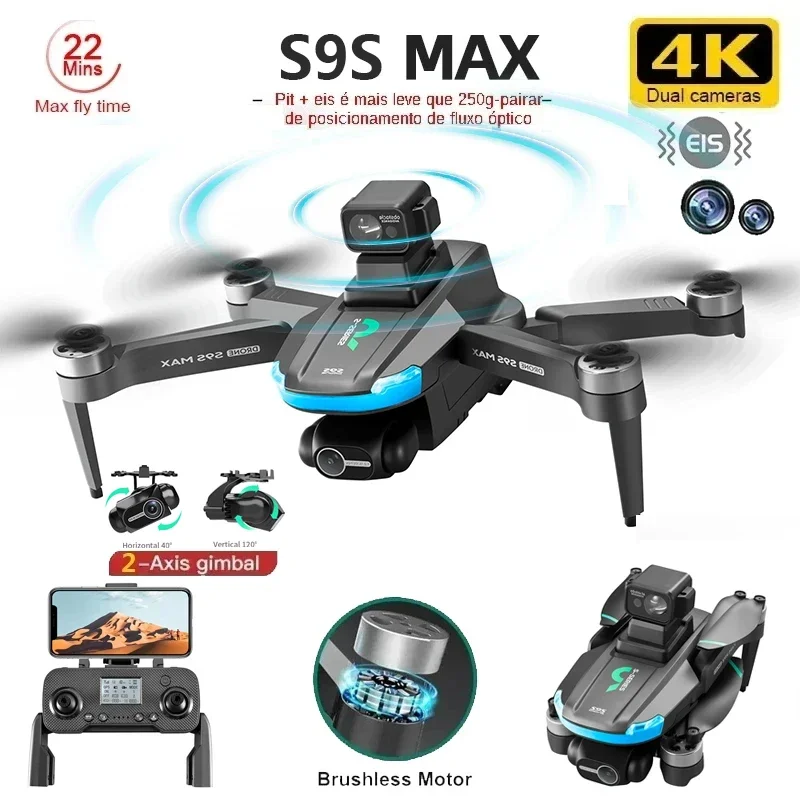 NEW S9S MAX MINI Drone 4K 2-Ax - Top Rc Hobby Mini Xcub 评论和价格