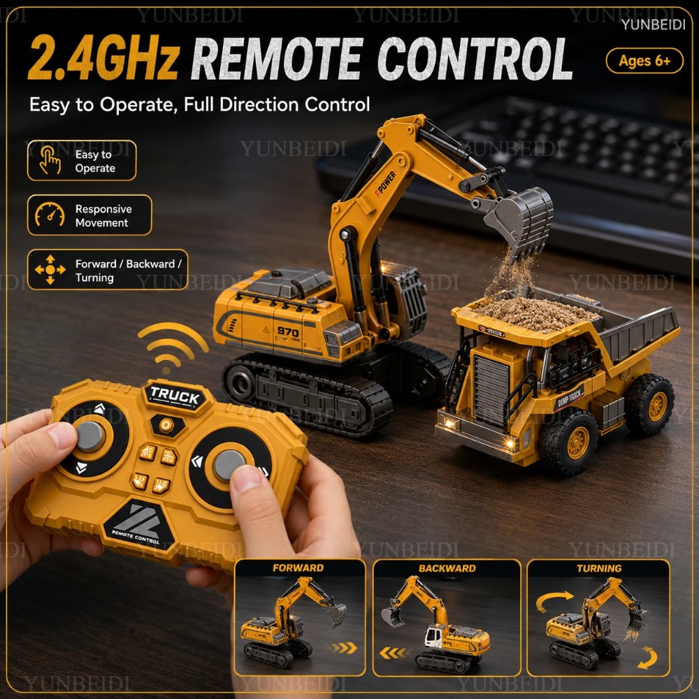 Remote Control Mini Alloy Car  - Rc Excavator Hobby 评论和价格