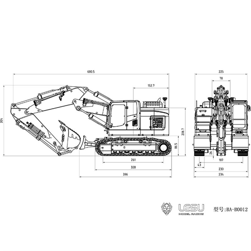 1/14 Aoue ET26L Metal LESU Ass - Rc Excavator Hobby 评论和价格