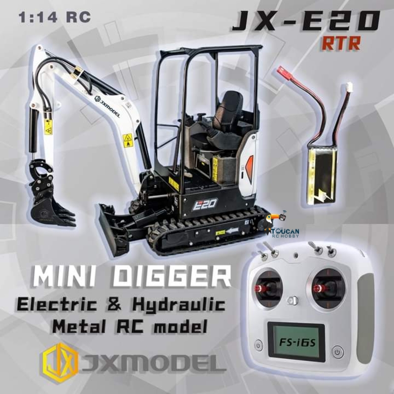 RTR JX E20 RC Mini Excavator 1 - Rc Excavator Hobby 评论和价格